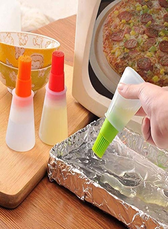 HOMAVA Silicone Cooking Oil Bottle with Basting Brush, 11 X 5 CM, Multi Color - Image 5